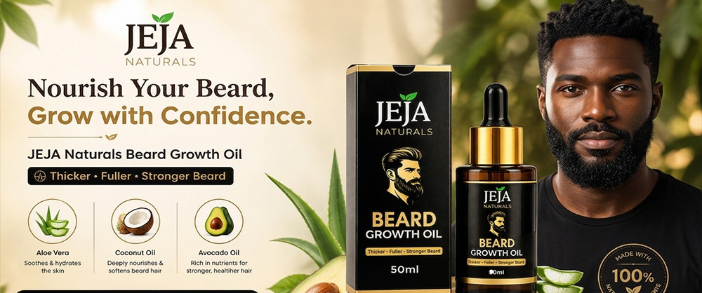 Jeja Beard Growth: define your style with a thicker, fuller beard. Crafted for the modern man. Shop Men's Grooming.